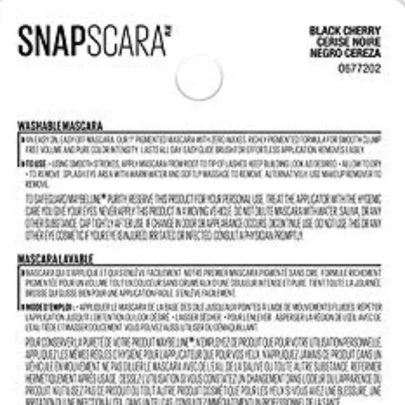 MAYBELLINE "Snapscara" Mascara, Black Cherry - Picture 9 of 10